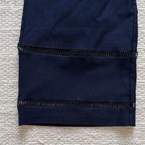 Nanette Lepore Navy Pants with Eyelet bottom